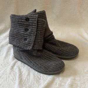 UGG Knit Button Boots